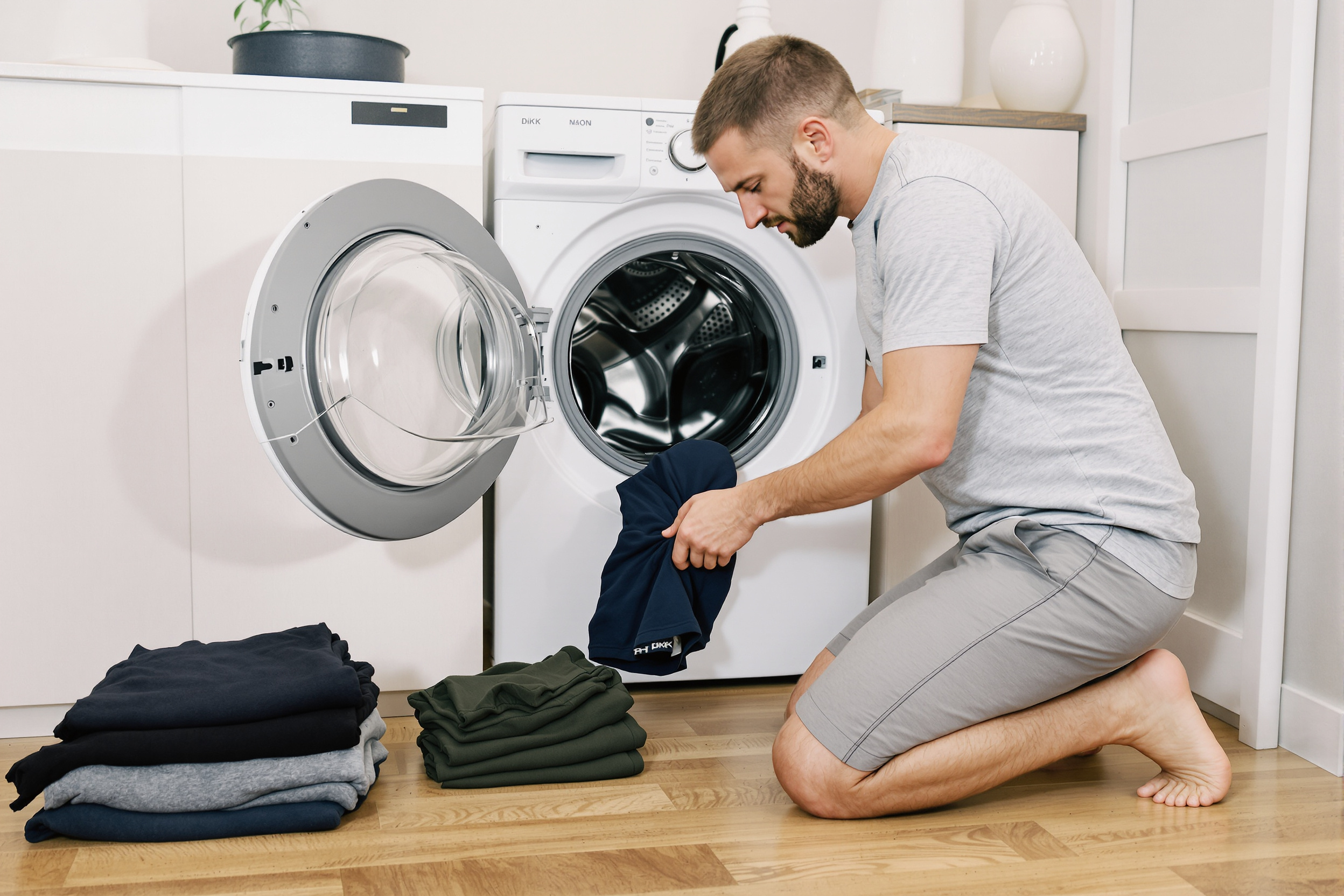 Shorts after multiple wash cycles, hung to dry